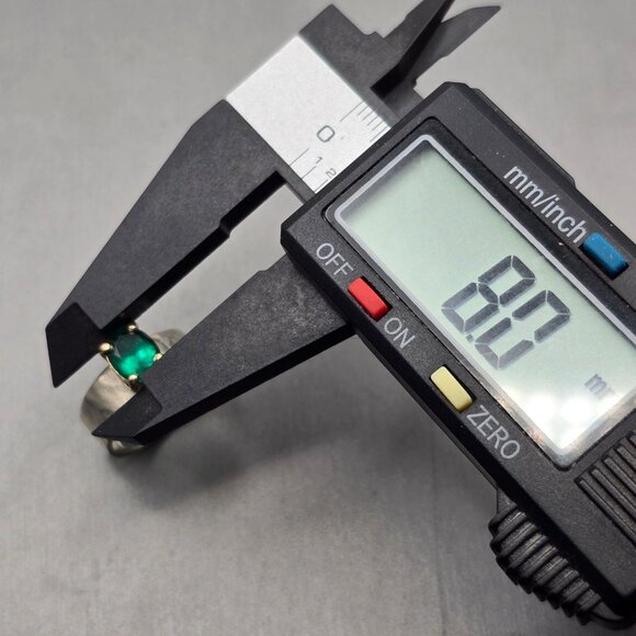 James Avery Julietta Ring 6 Sterling Silver 14k Gold Lab-Created Emerald Retired - Picture 10 of 15